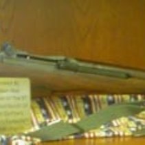 M-1 Garand was donated to the ADBC museum by Bill Blair of Suffolk, Va.  He